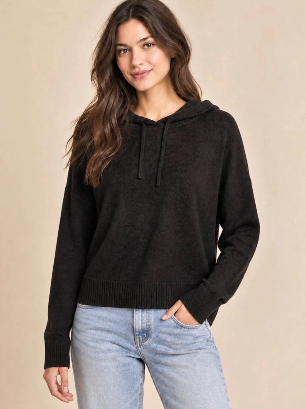 Gap Black Pullover Hoodie Size Medium NWT
